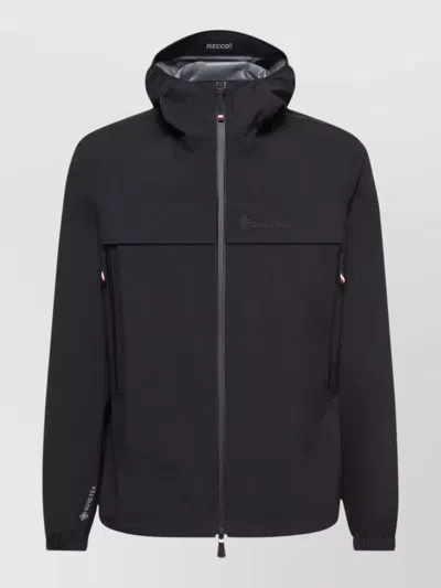 Moncler Shipton Hooded Packable Gore-tex Shell Jacket In Black