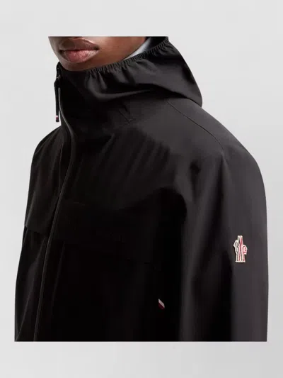 Moncler Shipton Hooded Packable Gore-tex Shell Jacket In Black