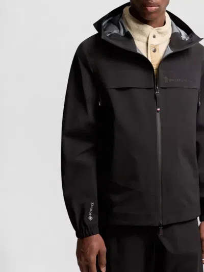 Moncler Shipton Hooded Packable Gore-tex Shell Jacket In Black