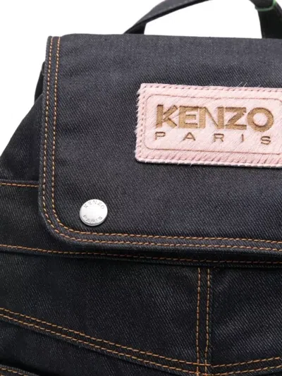 Kenzo Five Pocket Backpack Adjustable Straps Top Handle
