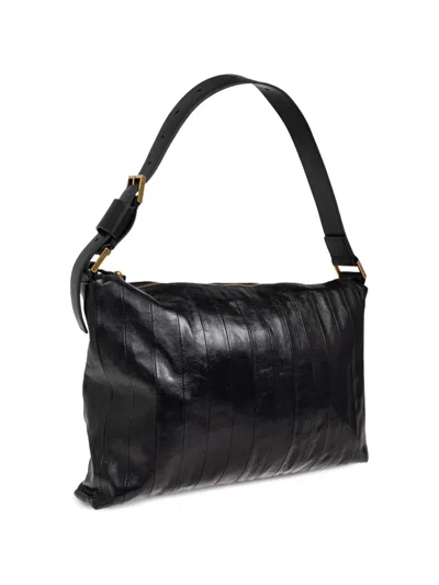 Allsaints Edbury Panel Shoulder Bag In Black