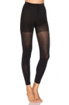 Spanx Luxe Leg Footless Tights In Black. In Very Black
