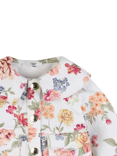 Chloé Floral-print Jacket In Multi