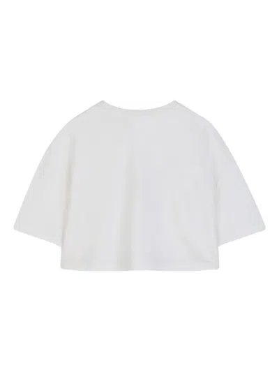 Chloé Logo Cotton T-shirt In White