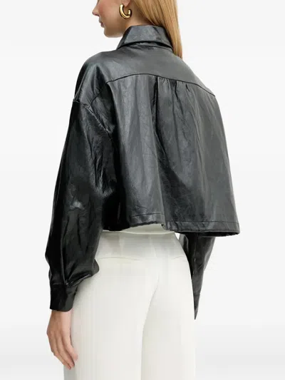 Silvian Heach Button Short Jacket In Black