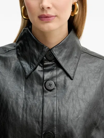 Silvian Heach Button Short Jacket In Black