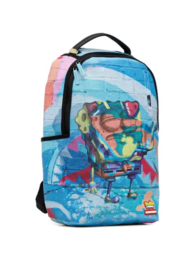 Sprayground Spongebob-print Backpack In Blue