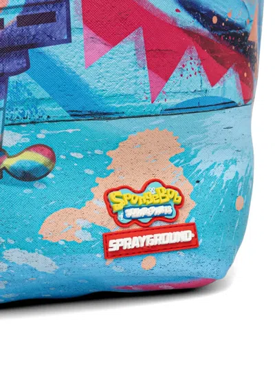 Sprayground Spongebob-print Backpack In Blue
