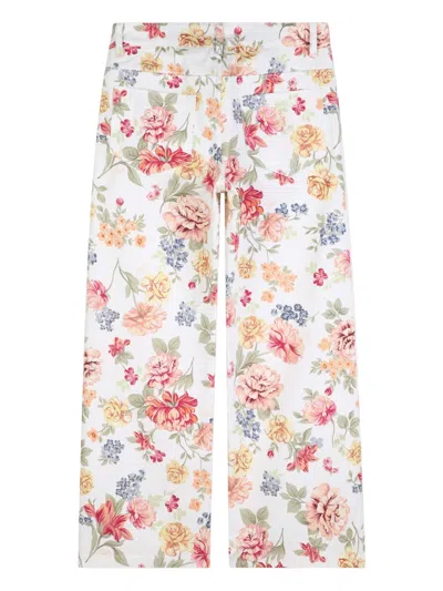 Chloé Floral Trousers In Multi