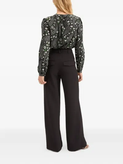 Veronica Beard Ashlynn Floral-print Silk-blend Crepe De Chine Blouse In Multi