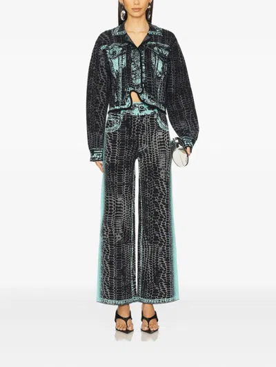 Ph5 Patterned Trousers In Black