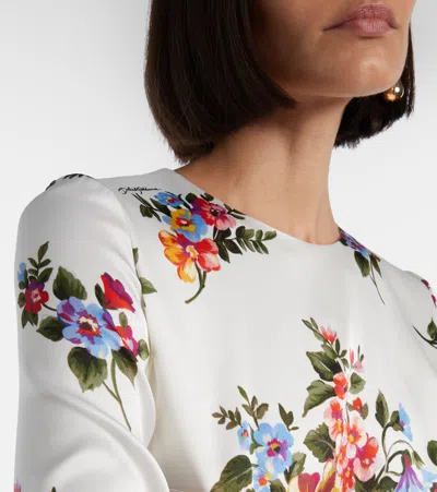 花卉中长连衣裙