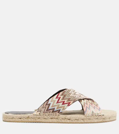Missoni Criss-cross Patterned Espadrilles In Multi