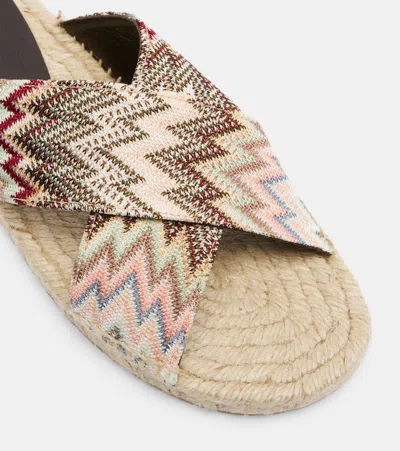 Missoni Criss-cross Patterned Espadrilles In Multi