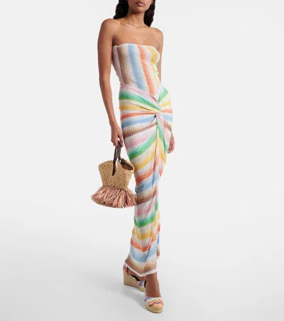 Missoni Chevron-pattern Tie Espadrilles In Multi