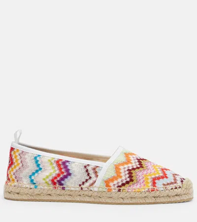 Missoni Chevron-pattern Espadrilles In Multi