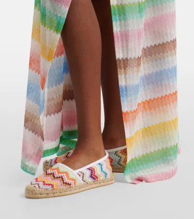 Missoni Chevron-pattern Espadrilles In Multi