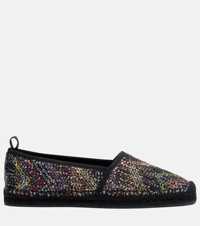 Missoni Elle Sequined Espadrilles In Multi