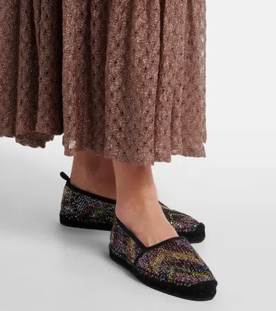Missoni Elle Sequined Espadrilles In Multi