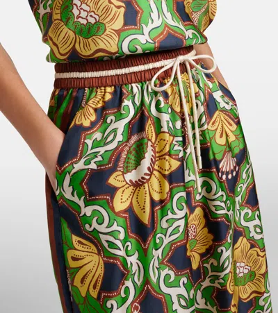 Alemais Womens  Liana Printed Silk Palazzo Trousers In Multi