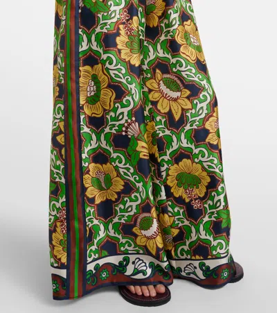Alemais Womens  Liana Printed Silk Palazzo Trousers In Multi