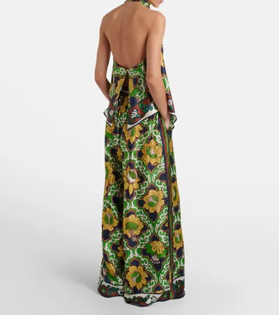 Alemais Womens  Liana Printed Silk Palazzo Trousers In Multi