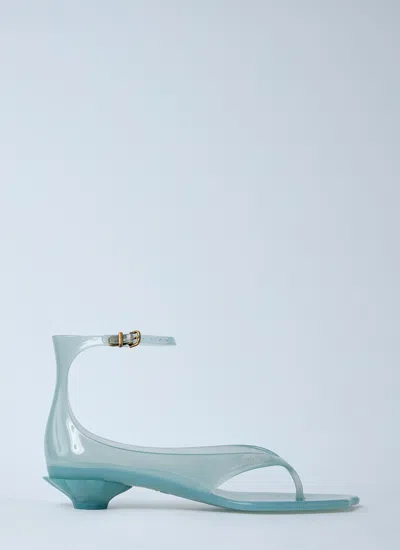Chloé Chloe Women Pastel Light-blue Tpu Chloe Jelly Thong Sandals In Blue