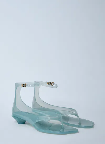Chloé Chloe Women Pastel Light-blue Tpu Chloe Jelly Thong Sandals In Blue