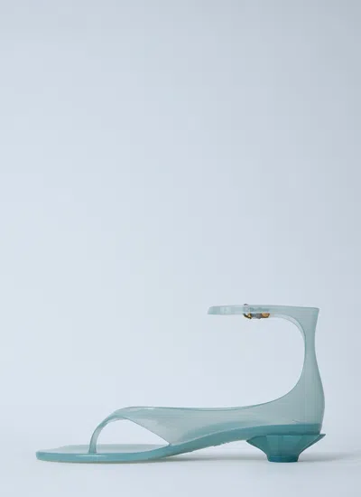 Chloé Chloe Women Pastel Light-blue Tpu Chloe Jelly Thong Sandals In Blue