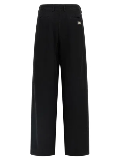 Dolce & Gabbana Women Wide-leg Cotton Jeans In Black