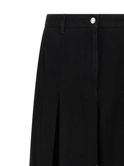 Dolce & Gabbana Women Wide-leg Cotton Jeans In Black