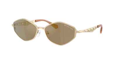 Michael Kors Gold Coast 56mm Angular Sunglasses In Burgundy