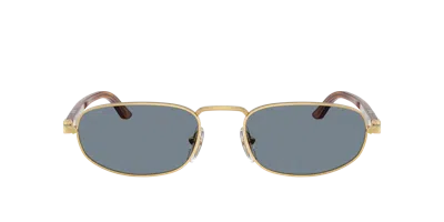 Persol Womens Gold Po1028s Pillow-frame Metal Sunglasses