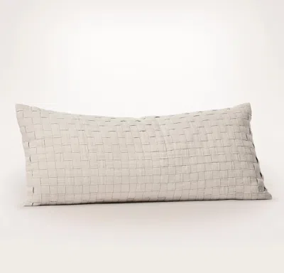 Boll & Branch The Woven Icon Pillow Cover (lumbar) In White