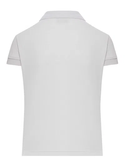 Balenciaga Cotton Pique Polo Shirt With Sport Icon Logo In White