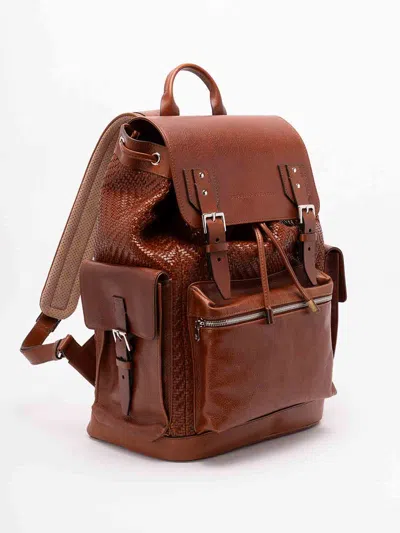 Brunello Cucinelli Backpack In Sand