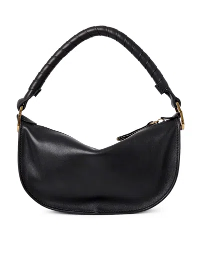 Chloé Mini Marcie Shoulder Bag In Soft Leather In Black