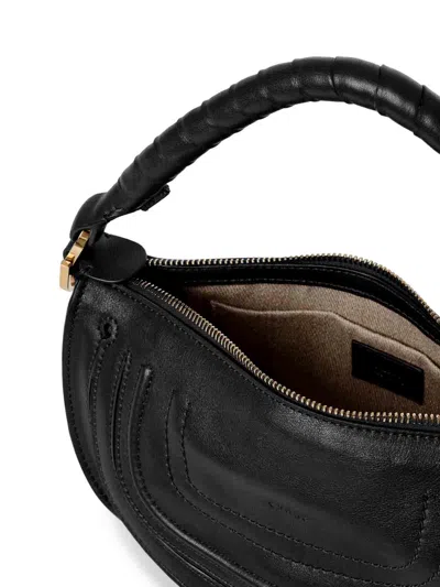 Chloé Mini Marcie Shoulder Bag In Soft Leather In Black