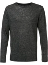 Rag & Bone Men's Owen Long-sleeve Linen T-shirt, In Charcoal