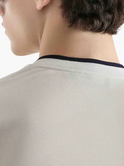 Dolce & Gabbana White Technical Piqué Cotton Tshirt With Embroidery In White