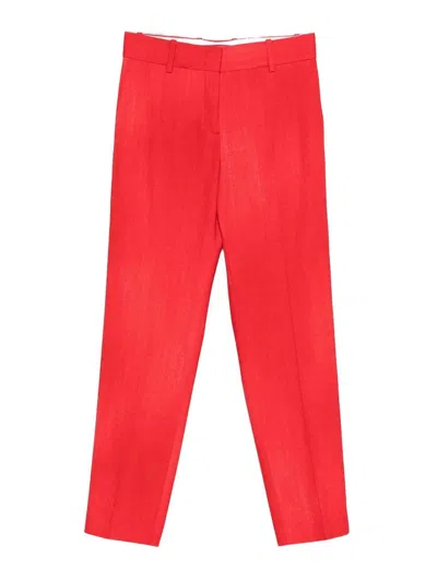 Ermanno Scervino Belt Loop Trousers In Red