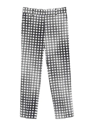 Ermanno Scervino Gingham-check Trousers In Black