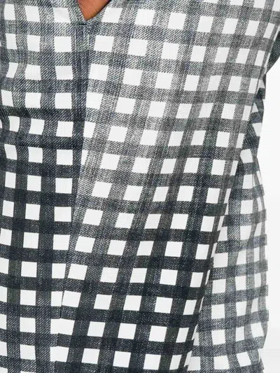 Ermanno Scervino Gingham-check Trousers In Black