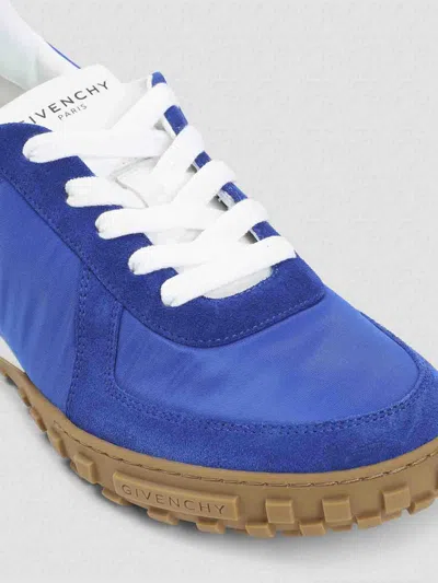 Givenchy Low Top Sneakers Round Toe Rubber Sole In Blue