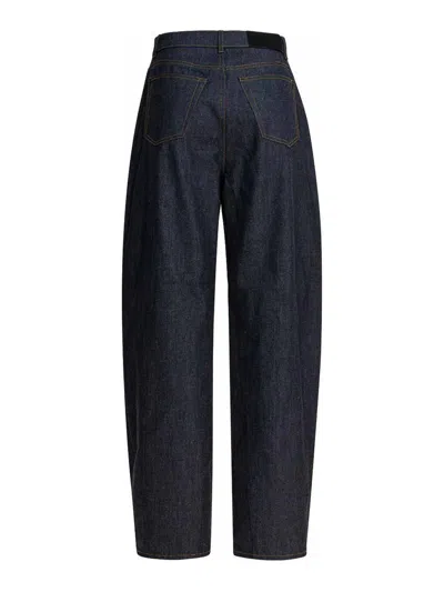 Givenchy Balloon-fit Denim Jeans With Classic Texture In Blue