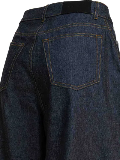 Givenchy Balloon-fit Denim Jeans With Classic Texture In Blue
