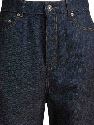 Givenchy Balloon-fit Denim Jeans With Classic Texture In Blue