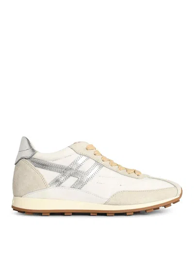 Hogan Athletic Suede Sneakers In Neutral