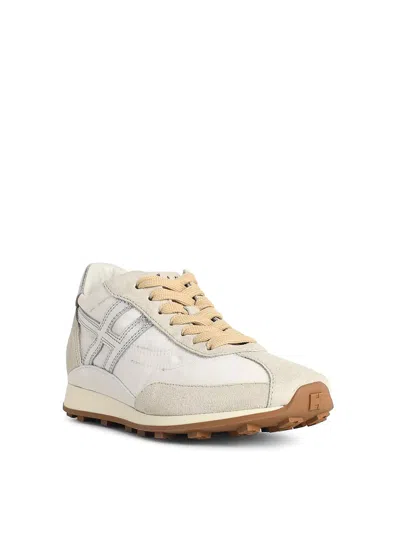 Hogan Athletic Suede Sneakers In Neutral