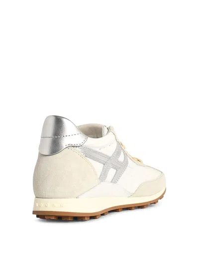 Hogan Athletic Suede Sneakers In Neutral